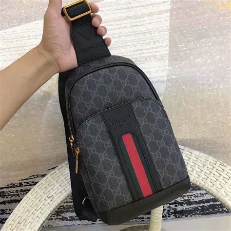 gucci bags mens replica|Gucci sling backpack.